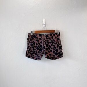 VTG 90s Y2K Scene Tripp NYC Leopard Brown Emo Scene Low Rise Mini Micro Shorts